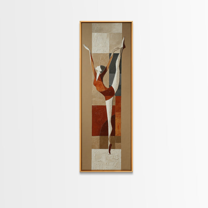 Single Line Yoga Pose Framed Canvas Print, Line Art, Decor, Living Room Decor, Abstract Art, Line, Living Room Wall Art, LIN-1x3-53