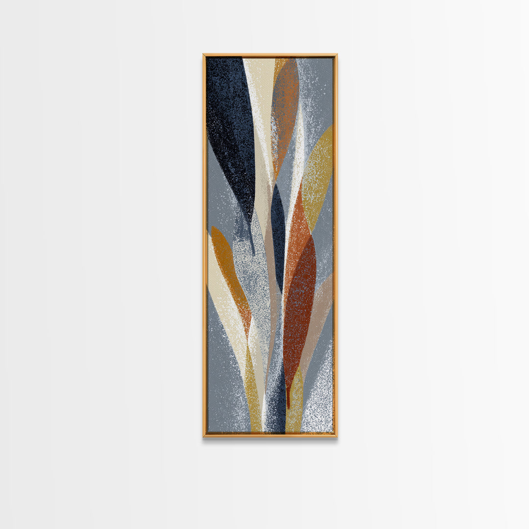 Abstract Lips and Hand Fashion Sketch Framed Canvas Print, Line Art, Statement Artwork, Living Room Decor, Abstract Art, Line, LIN-1x3-54