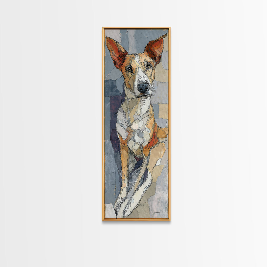 Continuous Line Dog Portrait Canvas Print, Line Art, Minimalist Wall Art, Living Room Decor, Fine Art, Line, Fine Art Print, LIN-1x3-73