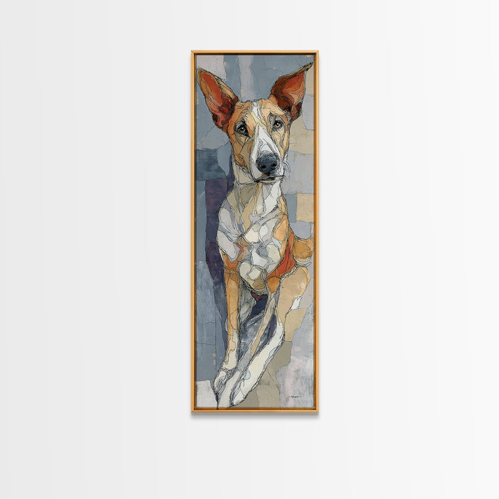 Continuous Line Dog Portrait Canvas Print, Line Art, Minimalist Wall Art, Living Room Decor, Fine Art, Line, Fine Art Print, LIN-1x3-73