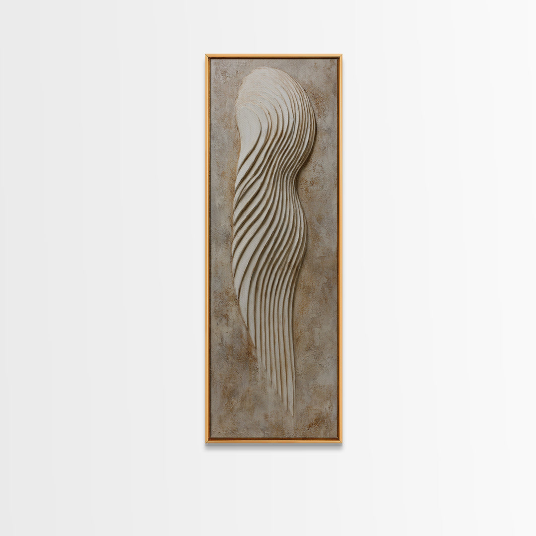 Minimal Angel Wing Contour Canvas Print, Line Art, Home Decor, Living Room Decor, Abstract Art, Line, Modern Wall Art, LIN-1x3-9