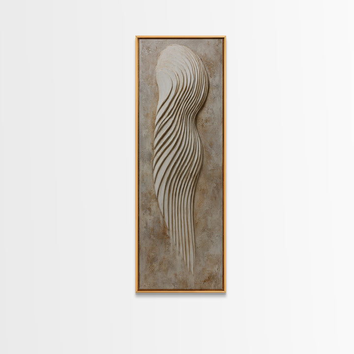 Minimal Angel Wing Contour Canvas Print, Line Art, Home Decor, Living Room Decor, Abstract Art, Line, Modern Wall Art, LIN-1x3-9