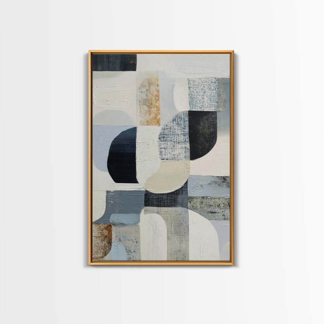 Line Art Shell and Coastal Forms Canvas Print, Line Art, Living Room Wall Art, Living Room Decor, Abstract Art, Line, LIN-2x3-23