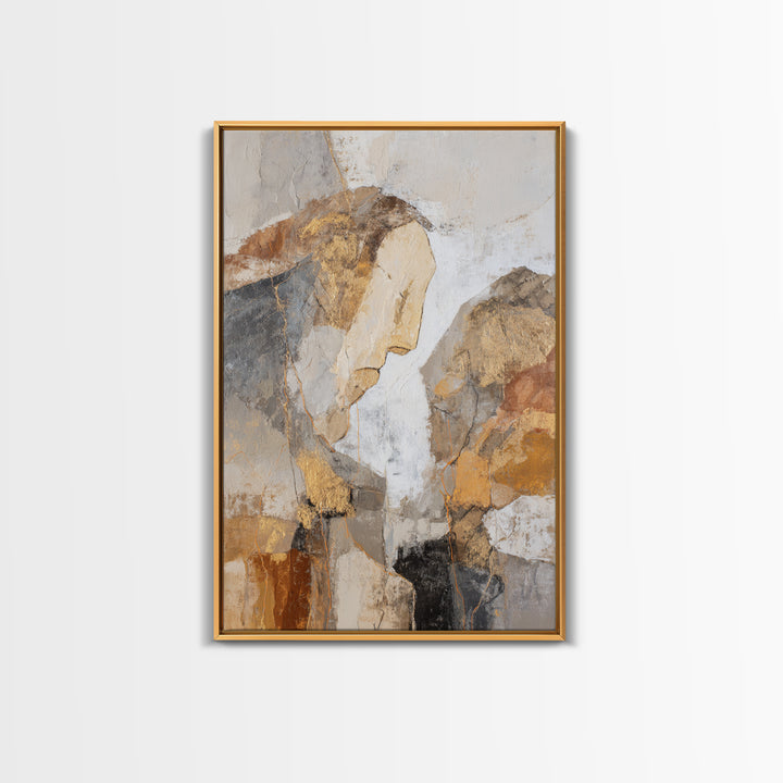 Line Art Shell and Coastal Forms Framed Canvas Print, Line Art, Portrait from Photo, Living Room Decor, Fine Art, Line, LIN-2x3-47