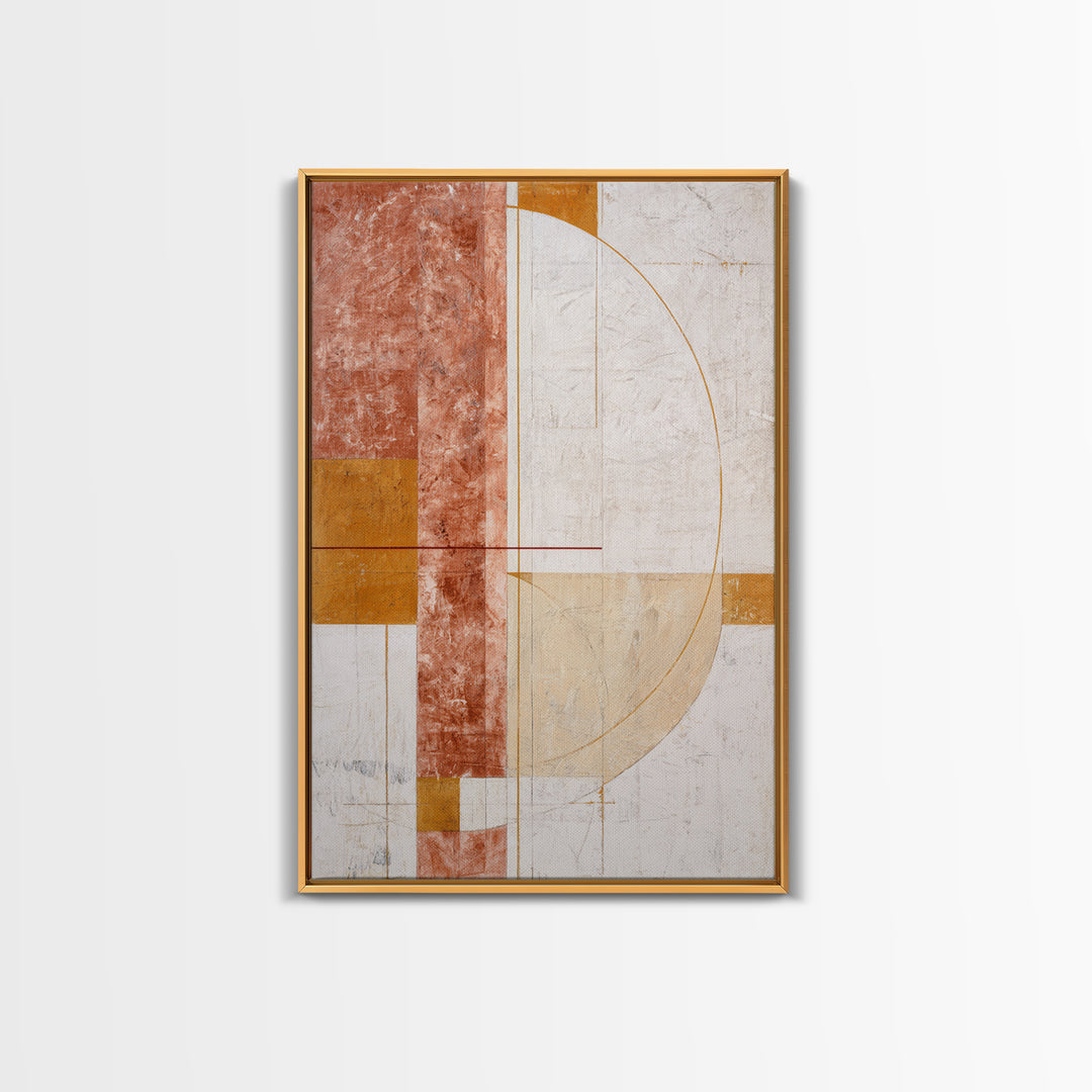 Minimal Angel Wing Contour Framed Canvas Print, Line Art, Gallery Wall Art, Living Room Decor, Abstract Art, Line, LIN-2x3-53
