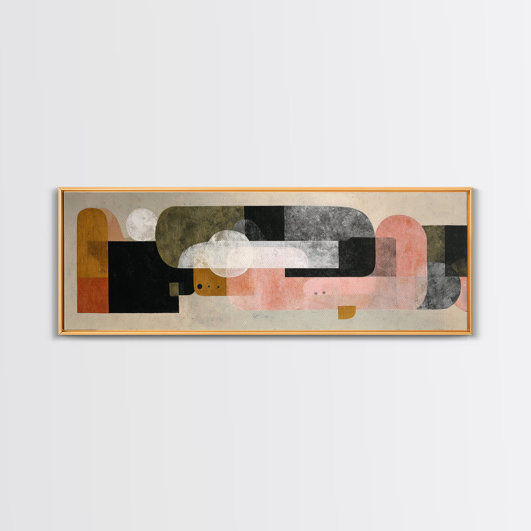 Minimal Eyes and Nose Composition Canvas Print, Line Art, Printable Art, Living Room Decor, Abstract Art, Line, LIN-3x1-30