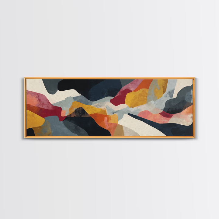 Abstract Horse Formed from Graceful Contour Canvas Print, Line Art, Canvas Art, Living Room Decor, Line, Jesus Wall Art, LIN-3x1-92