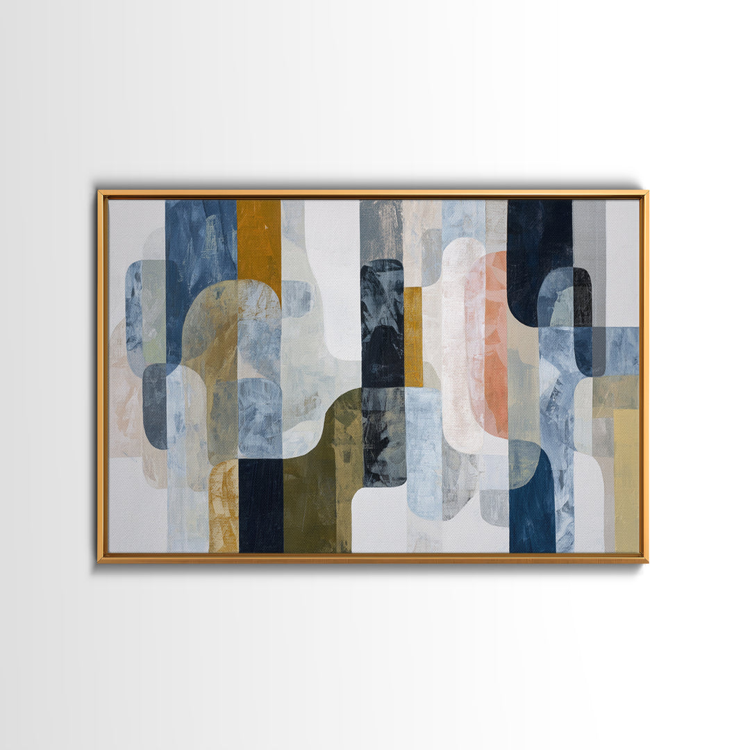 Two Hands Nearly Touching Canvas Print, Line Art, Luxury Decor, Living Room Decor, Abstract Art, Line, Printable, LIN-3x2-33
