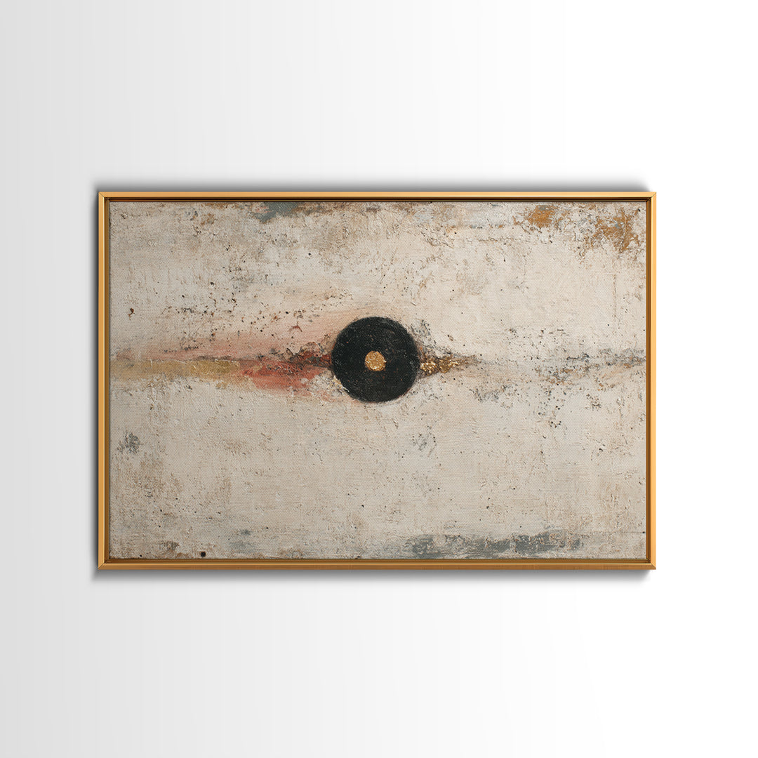 Minimal Eyes and Nose Composition Framed Canvas Print, Line Art, Gallery Decor, Living Room Decor, Abstract Art, Line, LIN-3x2-90