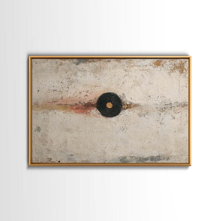 Minimal Eyes and Nose Composition Framed Canvas Print, Line Art, Gallery Decor, Living Room Decor, Abstract Art, Line, LIN-3x2-90