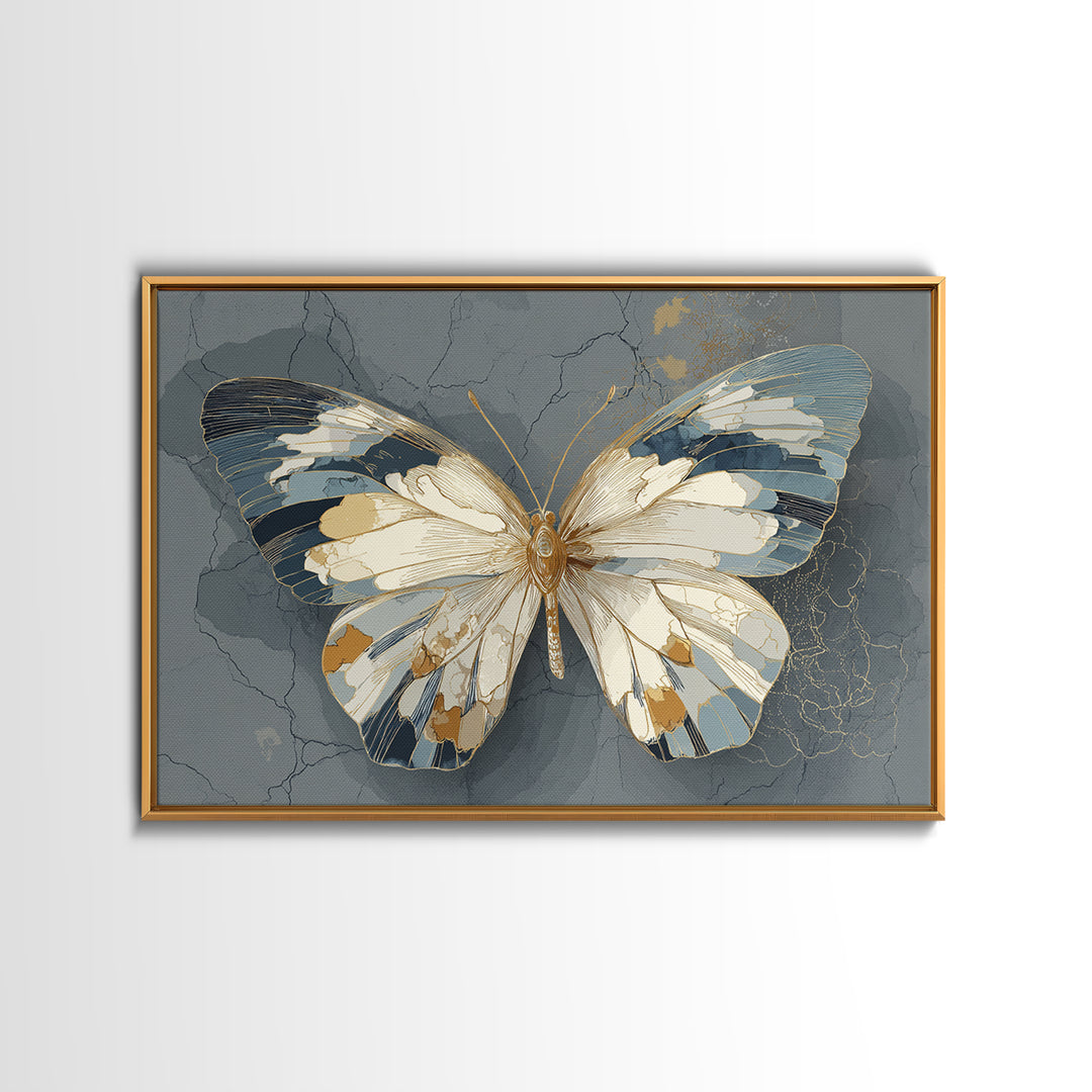 Line Art Butterfly Canvas Print, Line Art, Fine Art Print, Living Room Decor, Fine Art, Line, Wall Decor, Custom Portrait, LIN-3x2-98