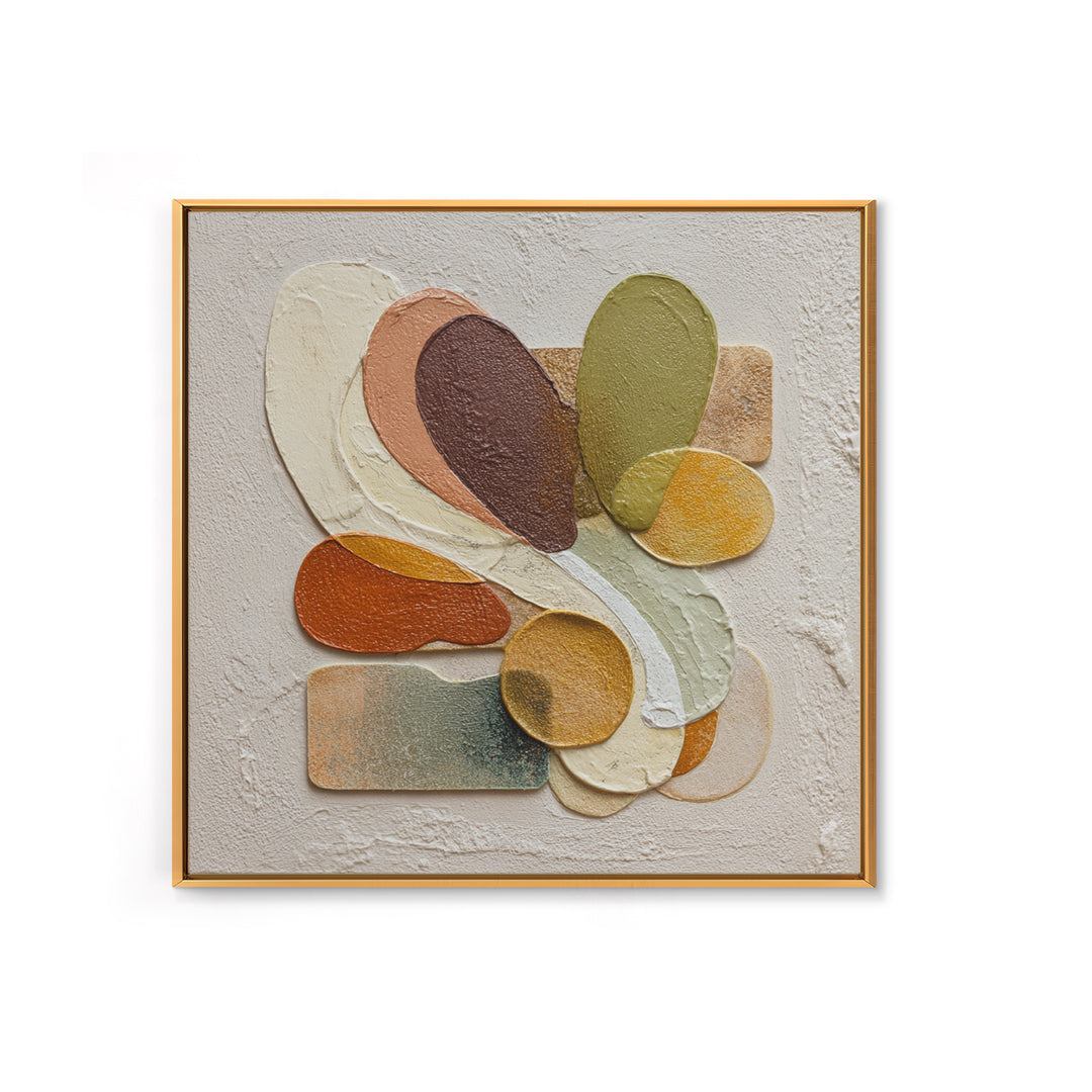 Abstract Organic Shapes Canvas Print, Living Room Art, Art Nouveau, Living Room Decor, Abstract Art, Living, Modern Wall Art, LIR-1x1-15