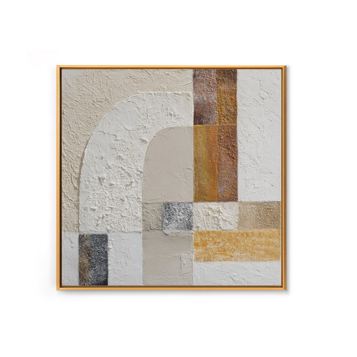 Textured Plaster Abstract Framed Canvas Print, Living Room Art, Textured Painting, Living Room Decor, Abstract Art, Living, LIR-1x1-29