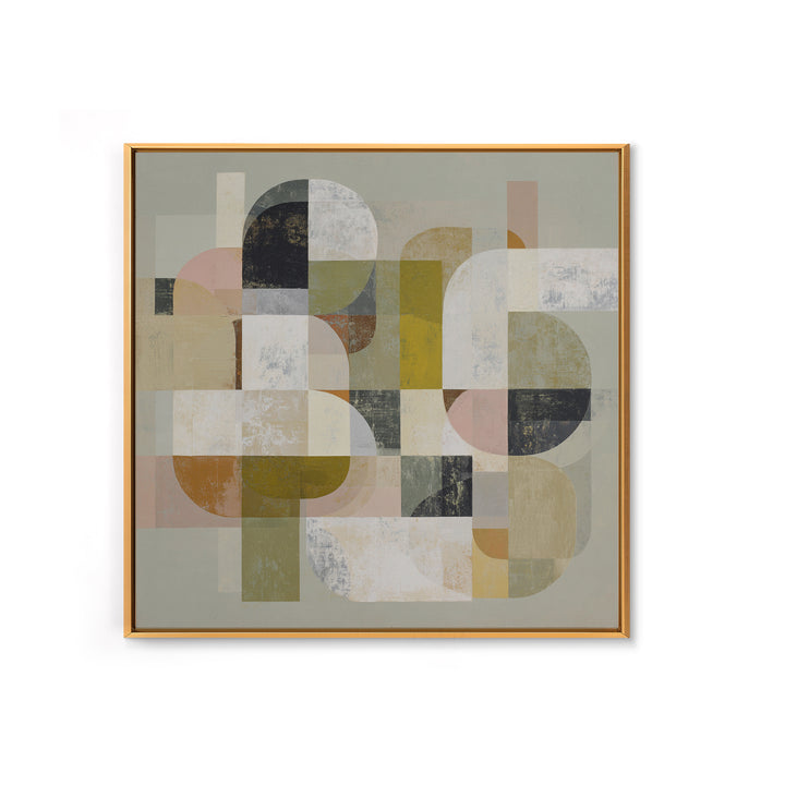 Abstract Organic Shapes Framed Canvas Print, Living Room Art, Printable Art, Living Room Decor, Abstract Art, Living, LIR-1x1-39