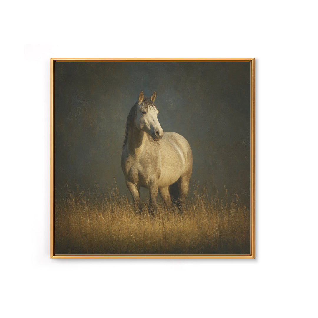 Contemporary Horse Portrait Framed Canvas Print, Living Room Art, 3 Piece Wall Art, Living Room Decor, Fine Art, Living, LIR-1x1-58