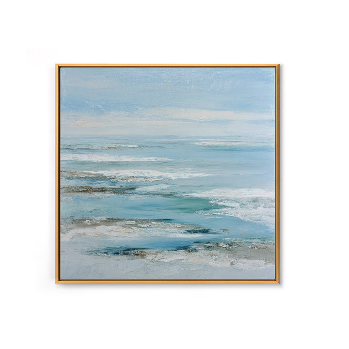 Coastal Aerial Shoreline Canvas Print, Living Room Art, Gallery Decor, Living Room Decor, Fine Art, Living, Wall Art, LIR-1x1-59