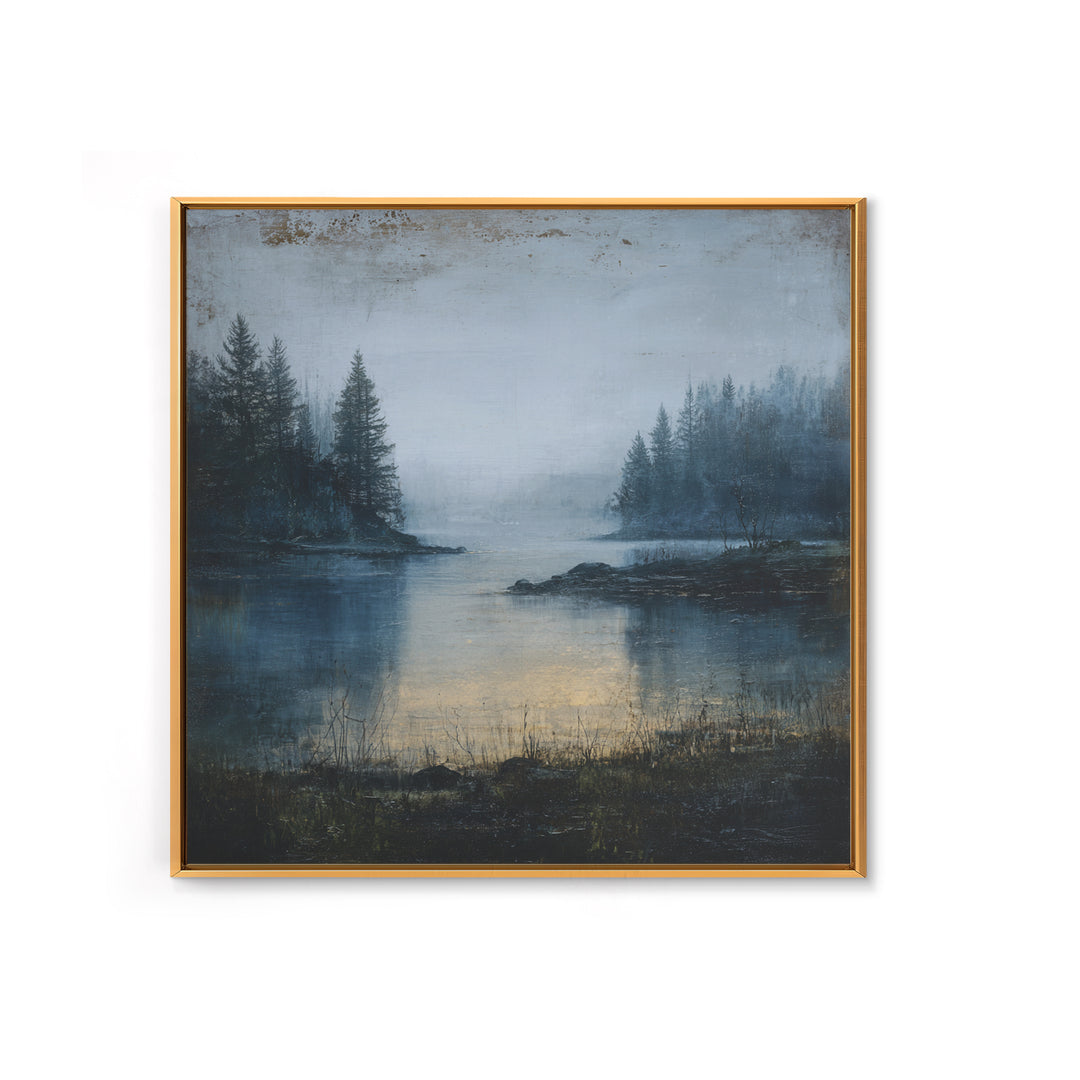 Minimal Scandinavian Forest Framed Canvas Print, Living Room Art, Boho Decor, Living Room Decor, Living, Digital Prints, LIR-1x1-61