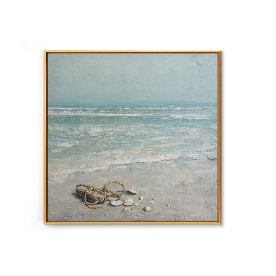 Moody Seascape for Dramatic Focal Point Framed Canvas Print, Living Room Art, Statement Artwork, Living Room Decor, Living, LIR-1x1-78