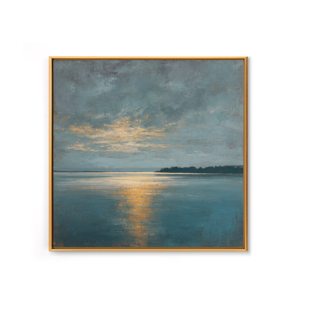 Modern Landscape with Expansive Calm Sky Canvas Print, Living Room Art, Wall Decor, Living Room Decor, Oil Painting, Living, LIR-1x1-99
