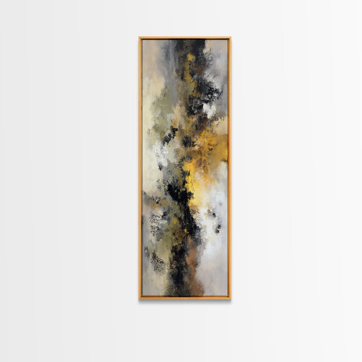 Classic Mountain Panorama for Cozy Interiors Canvas Print, Living Room Art, Modern Wall Art, Living Room Decor, Oil Painting, LIR-1x3-100