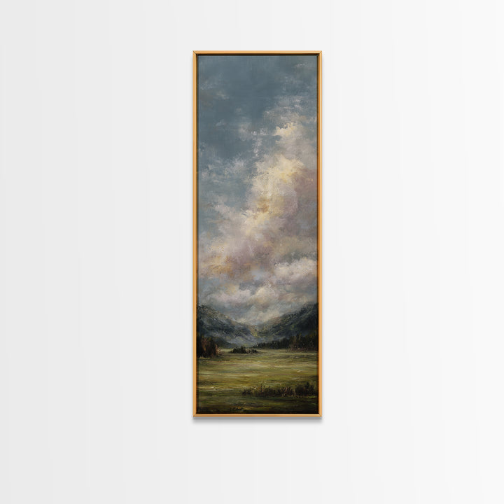 Quiet Meadow Landscape Canvas Print, Living Room Art, Bedroom Decor, Living Room Decor, Fine Art, Living, Bedroom Wall Art, LIR-1x3-11