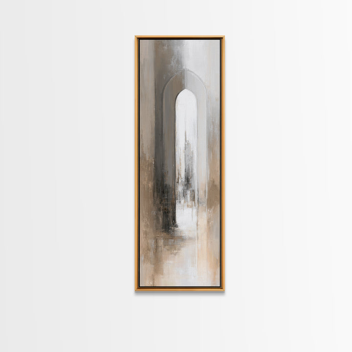 Black and White Architectural Arch Composition Canvas Print, Living Room Art, Digital Wall Art, Living Room Decor, Living, LIR-1x3-19