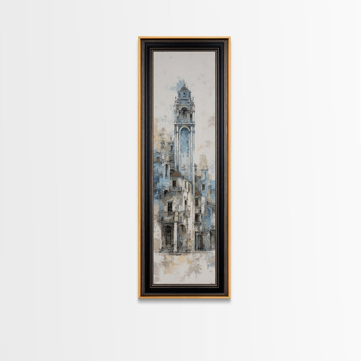 Black and White Architectural Arch Composition Canvas Print, Living Room Art, New Home Gift, Living Room Decor, Living, LIR-1x3-43