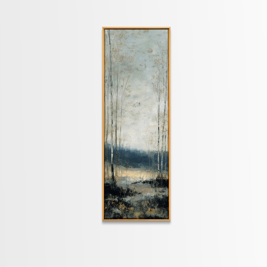 Minimal Scandinavian Forest Canvas Print, Living Room Art, Modern Decor, Living Room Decor, Fine Art, Living, Wall Decor, LIR-1x3-49