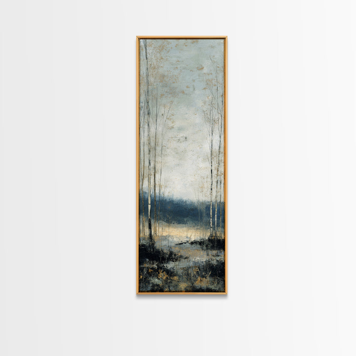 Minimal Scandinavian Forest Canvas Print, Living Room Art, Modern Decor, Living Room Decor, Fine Art, Living, Wall Decor, LIR-1x3-49