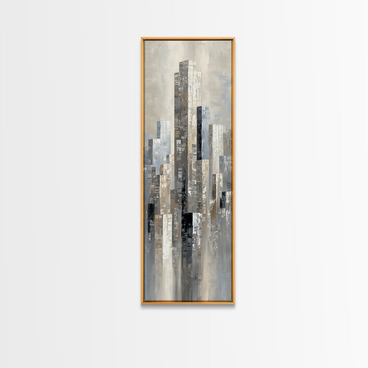 Modern City Skyline Canvas Print, Living Room Art, Boho Decor, Living Room Decor, Fine Art, Living, Digital Prints, Art Print, LIR-1x3-82