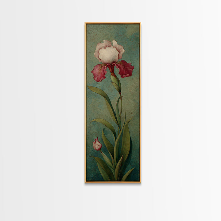 Botanical Vase Painting Canvas Print, Living Room Art, Living Room Decor, Watercolor Art, Living, Oil Painting, LIR-1x3-86