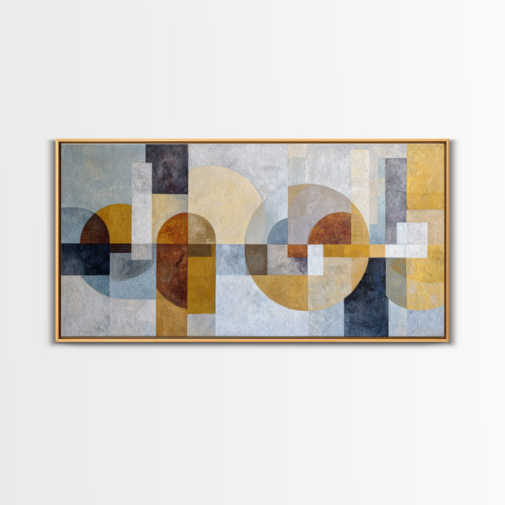 Large Statement Abstract Framed Canvas Print, Living Room Art, Digital Wall Art, Living Room Decor, Fine Art, Living, LIR-2x1-45