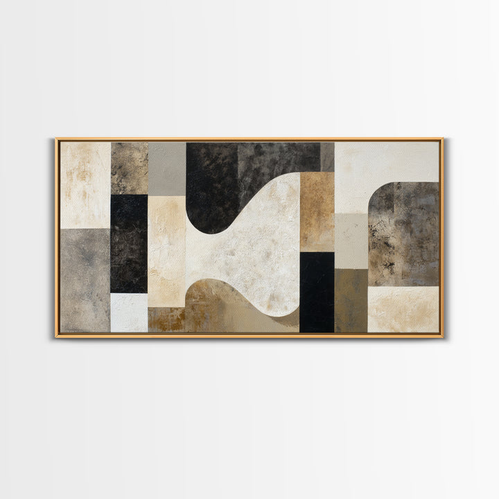Textured Plaster Abstract Canvas Print, Living Room Art, Living Room Decor, Abstract Art, Living, Dopamine Decor, LIR-2x1-49