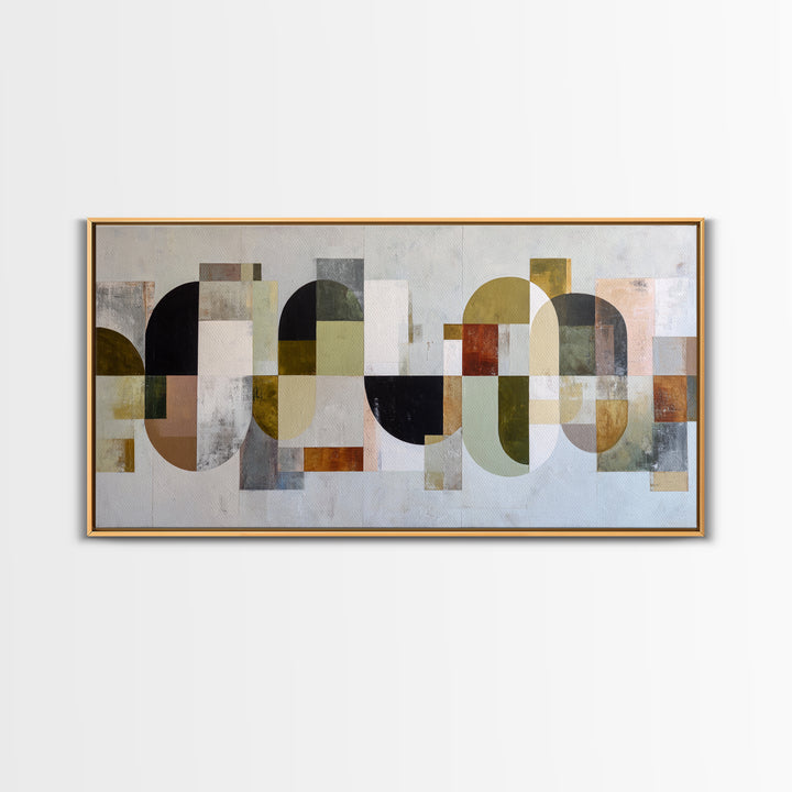 Abstract Organic Shapes Framed Canvas Print, Living Room Art, Wall Decor, Living Room Decor, Fine Art, Living, Abstract Art, LIR-2x1-83