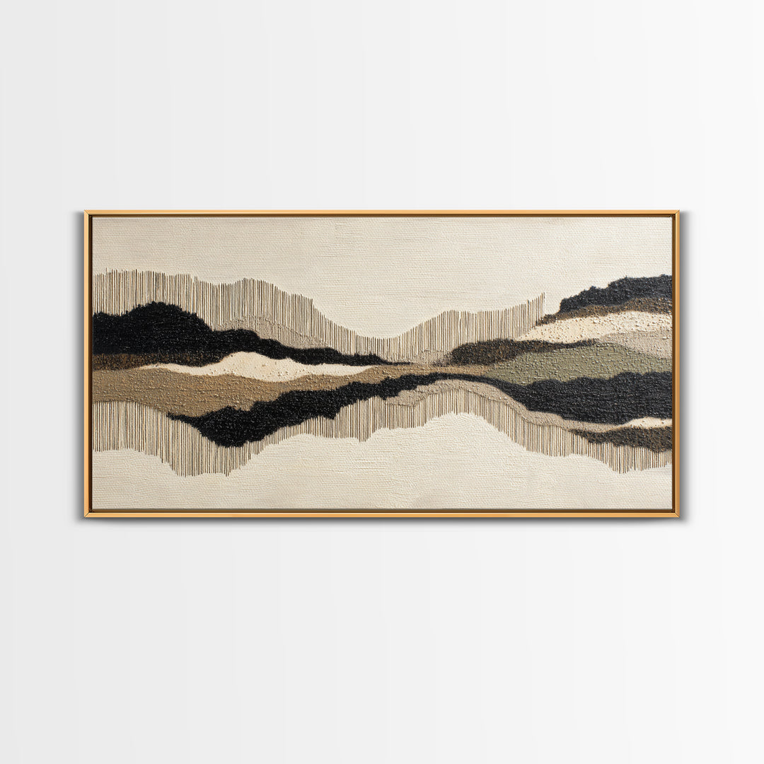 Oversized Line Figure Framed Canvas Print, Living Room Art, Bedroom Decor, Living Room Decor, Living, Bedroom Wall Art, LIR-2x1-85
