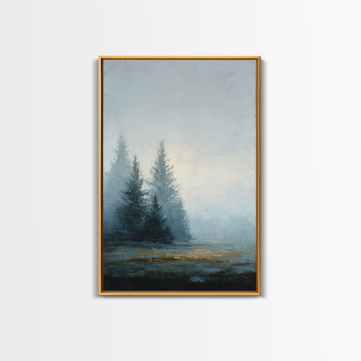 Minimal Scandinavian Forest Framed Canvas Print, Living Room Art, Home, Living Room Decor, Fine Art, Living, Pet Portraits, LIR-2x3-21