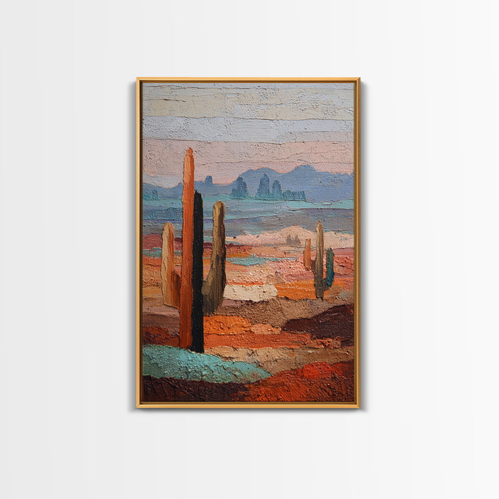 Earthy Desert Landscape Framed Canvas Print, Living Room Art, Luxury Decor, Living Room Decor, Fine Art, Living, Home, LIR-2x3-44