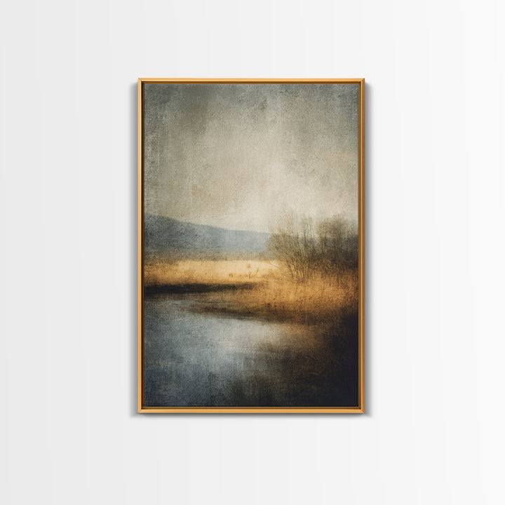 Minimal Scandinavian Forest Canvas Print, Living Room Art, Digital Wall Art, Living Room Decor, Oil Painting, Living, LIR-2x3-45