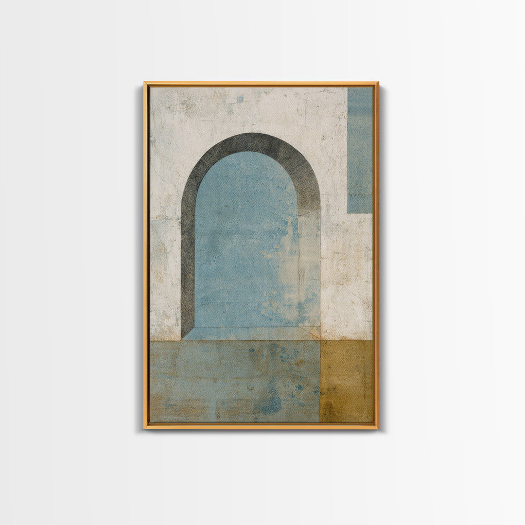 Black and White Architectural Arch Composition Canvas Print, Living Room Art, Modern Wall Art, Living Room Decor, Living, LIR-2x3-87