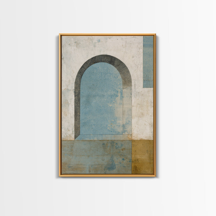Black and White Architectural Arch Composition Canvas Print, Living Room Art, Modern Wall Art, Living Room Decor, Living, LIR-2x3-87