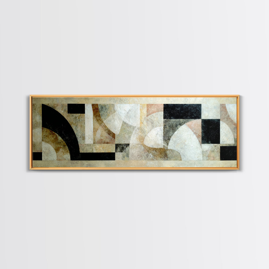 Monochrome Stone Texture Abstraction Canvas Print, Living Room Art, Bedroom Wall Art, Living Room Decor, Abstract Art, Living, LIR-3x1-61