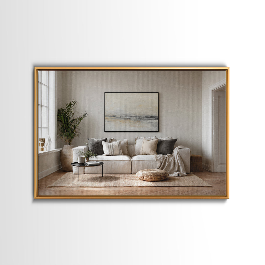 Oversized Line Figure Framed Canvas Print, Living Room Art, Gallery Decor, Living Room Decor, Fine Art, Living, Wall Art, LIR-3x2-45