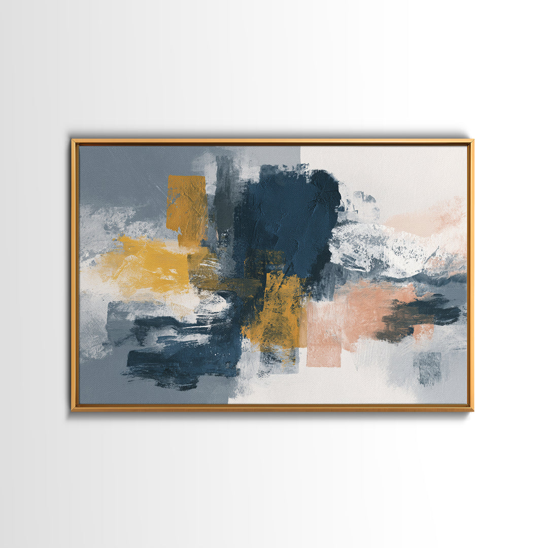 Large Statement Abstract Framed Canvas Print, Living Room Art, Modern Wall Art, Living Room Decor, Fine Art, Living, LIR-3x2-5