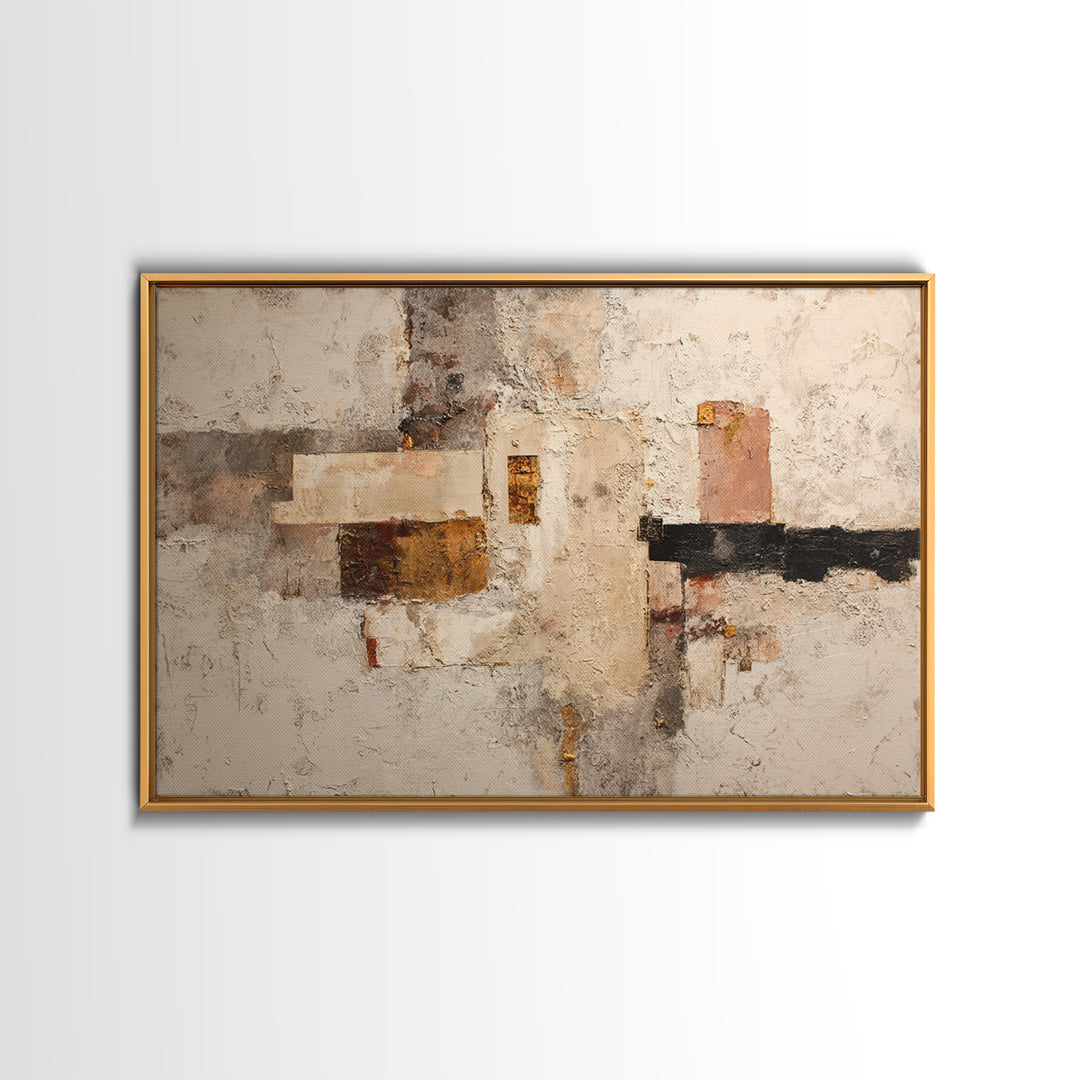 Textured Plaster Abstract Canvas Print, Living Room Art, Living Room Wall Art, Living Room Decor, Abstract Art, Living, LIR-3x2-57