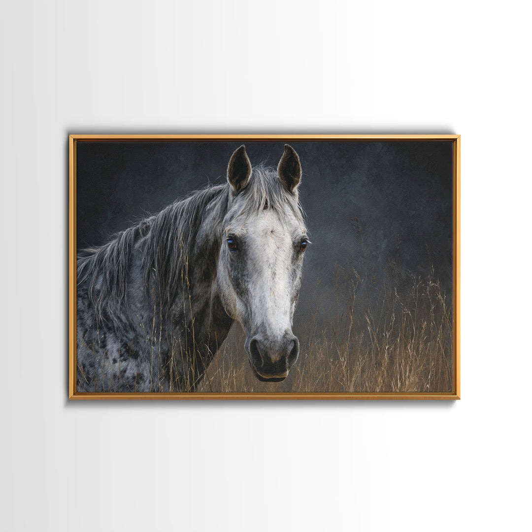Contemporary Horse Portrait Canvas Print, Living Room Art, New Home Gift, Living Room Decor, Fine Art, Living, Gallery Decor, LIR-3x2-62