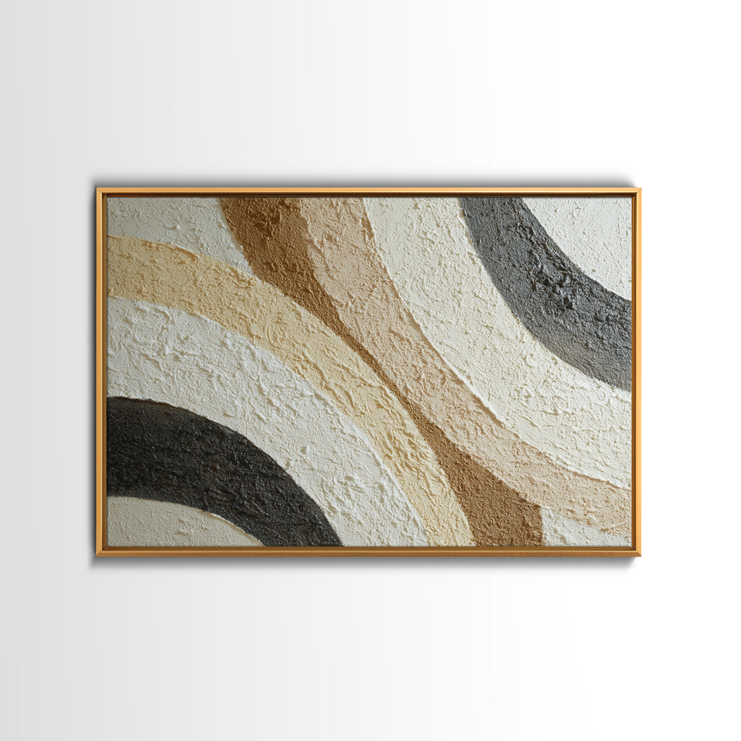 Textured Plaster Abstract Framed Canvas Print, Living Room Art, Fine Art Print, Living Room Decor, Abstract Art, Living, LIR-3x2-81
