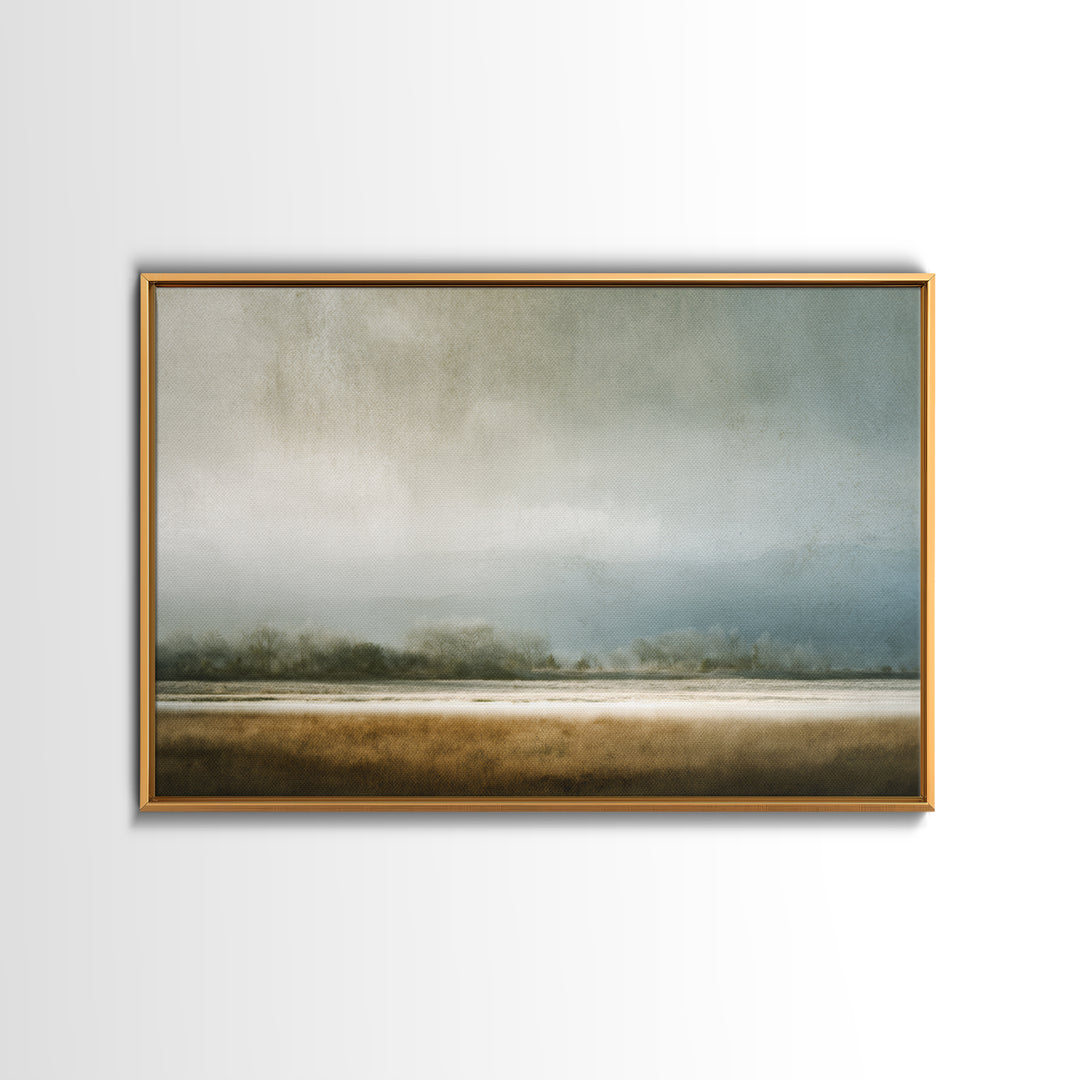 Minimal Scandinavian Forest Canvas Print, Living Room Art, Boho Decor, Living Room Decor, Fine Art, Living, Digital Prints, LIR-3x2-89