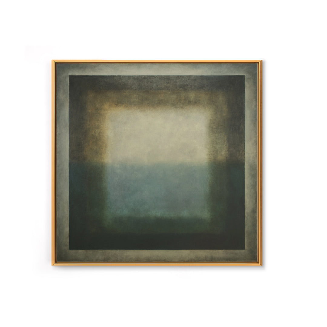 Deep Green and Walnut Toned Abstract Canvas Print, Law Office Art, Teen Girl Room Decor, Office Decor, Abstract Art, Counsel, LOA-1x1-45