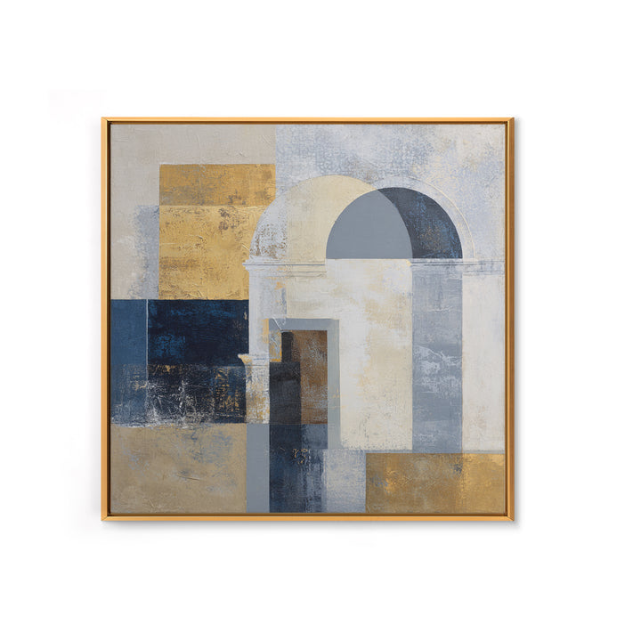 Architectural Arch and Column Abstraction Framed Canvas Print, Law Office Art, Lawyer Gift, Office Decor, Fine Art, Counsel, LOA-1x1-62