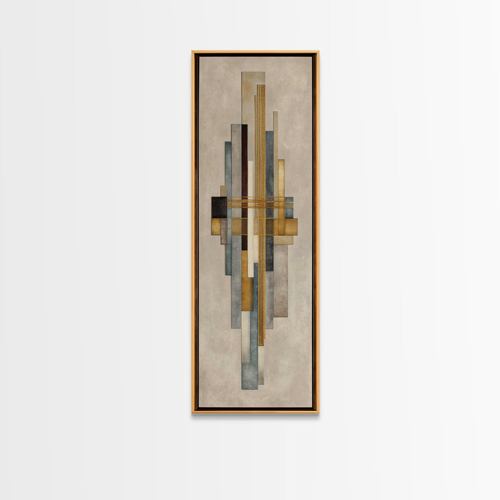 Gold Thread Knot Symbolizing Resolution Framed Canvas Print, Law Office Art, Butterfly Print, Office Decor, Oil Painting, LOA-1x3-30